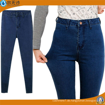 Benutzerdefinierte Damenmode Mode dünne gerade Jeans